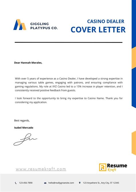 table game casino dealer resume|casino dealer cover letter.